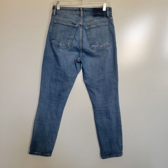 6 28 ABERCROMBIE & FITCH Super Skinny Ankle High Rise HR JEANS - Picture 7 of 9